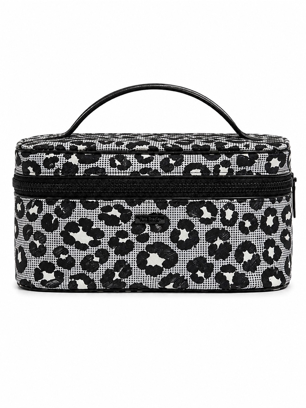 Maison Scotch / Scotch & Soda Black/Gray and White Leopard Cosmetic Case